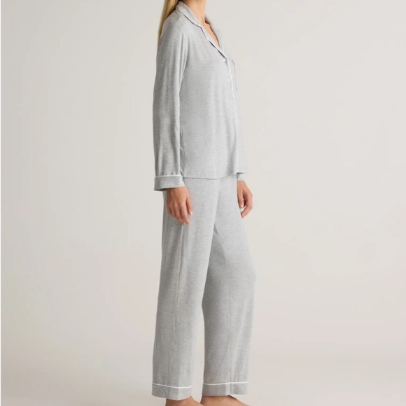 Quince Light Gray  Bamboo Women's Pajama Set size XS - Picture 3 of 9